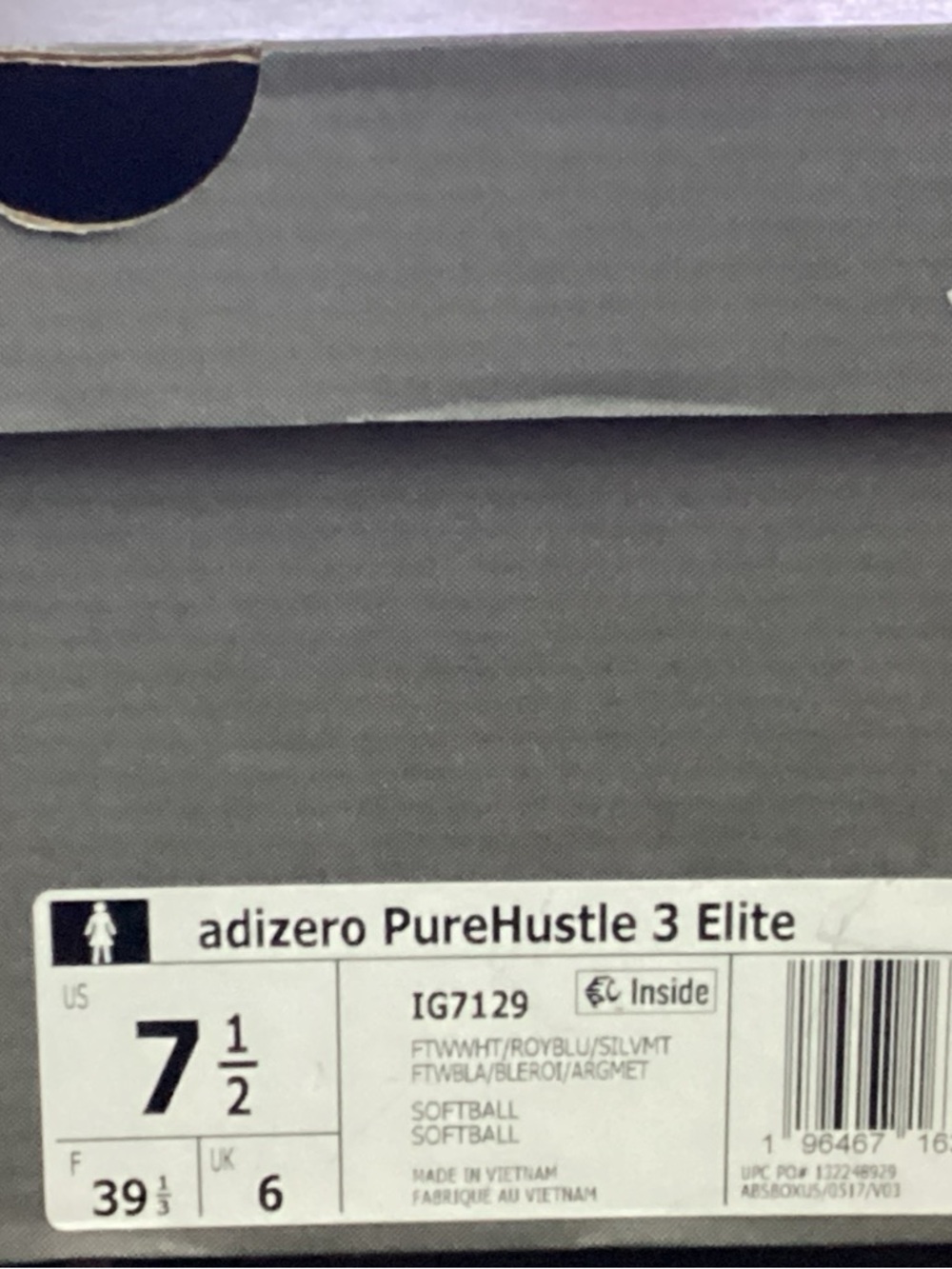 adidas adizero PureHustle 3 Elite Women’s White/Gray/Royal Shoes